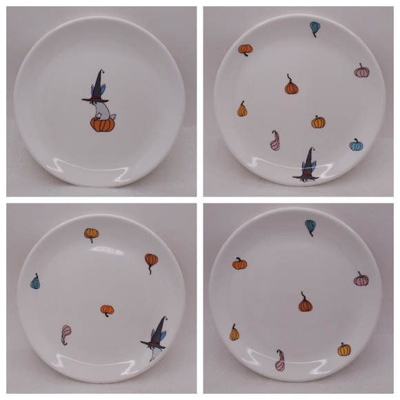 Magenta Designer Collection "JACK'S PUMPKINS" PLATES Bunny 6" Diameter Set of 4 - Picture 12 of 12